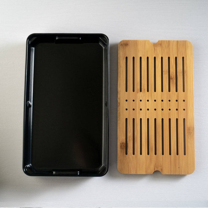 12.5"L Rectangular Tea Tray With Drip Tray