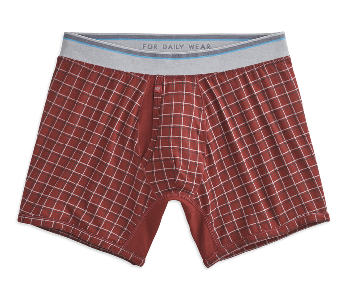 Check Mate | Front view of 18-Hour Boxer Briefs in Check Mate
