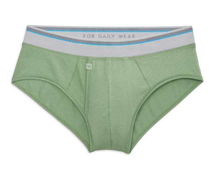 Mint Julep | Back view of 18-Hour Jersey Briefs in Mint Julep