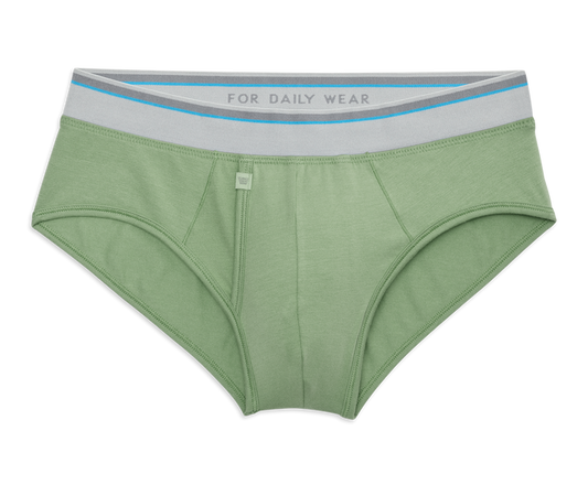 Mint Julep | Back view of 18-Hour Jersey Briefs in Mint Julep