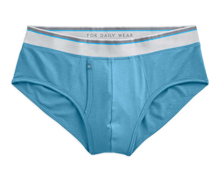 Wave Runner | Front view of 18-Hour Jersey Briefs in Wave Runner