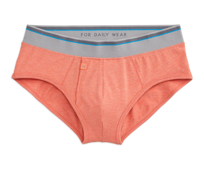 Punch Drunk Heather | Front view of 18-Hour Jersey Briefs in Punch Drunk Heather
