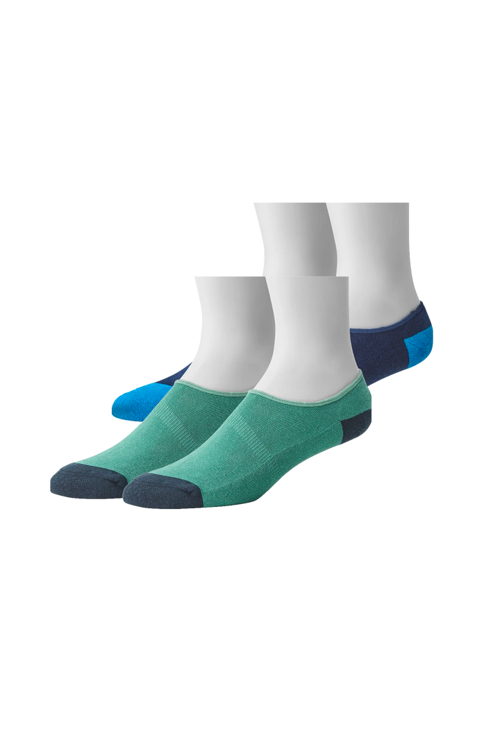 Spearmint / Total Eclipse | 2-Pack Everyday No Show Sock in Spearmint / Total Eclipse
