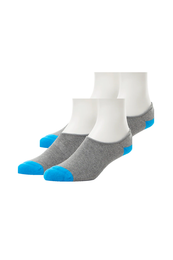 Grey Heather | 2-Pack Everyday No Show Sock in Grey Heather