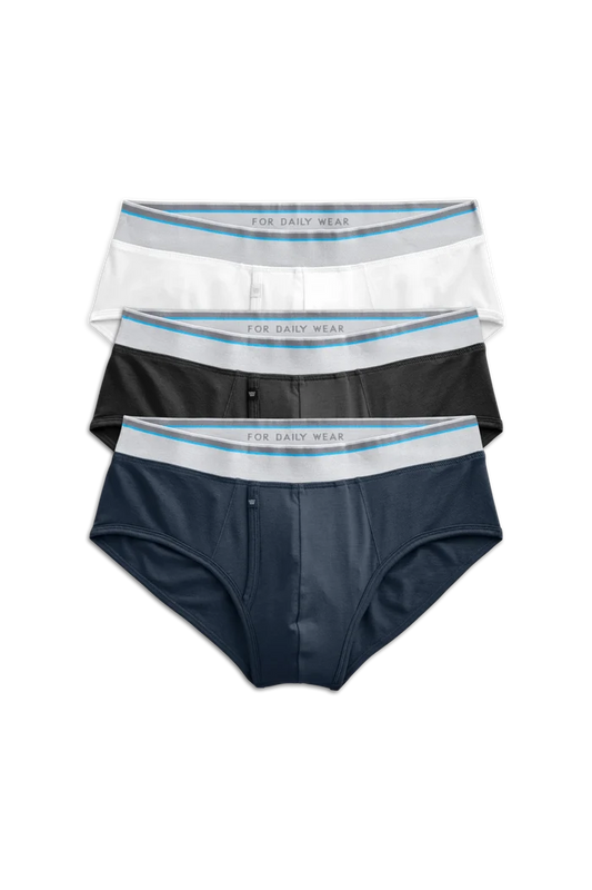 Classics | Front view of 3-Pack 18-Hour Jersey Briefs in Classics