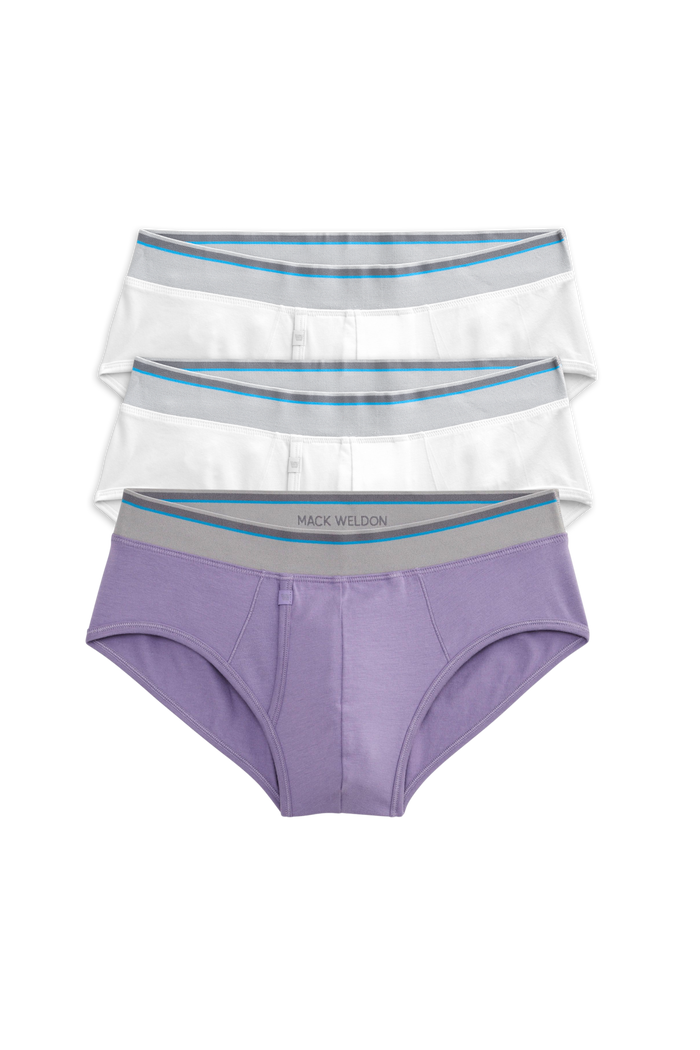 Front view of 3-Pack 18-Hour Jersey Briefs in Bright Summer Day