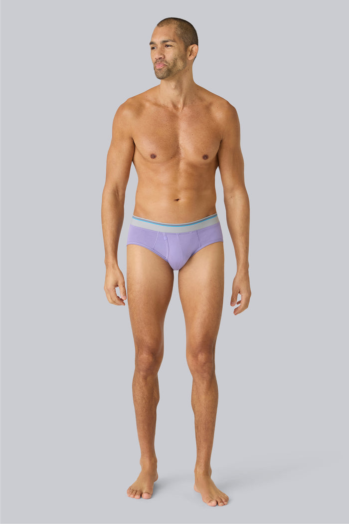 Full front view of a man wearing 18 Hour Jersey Brief
