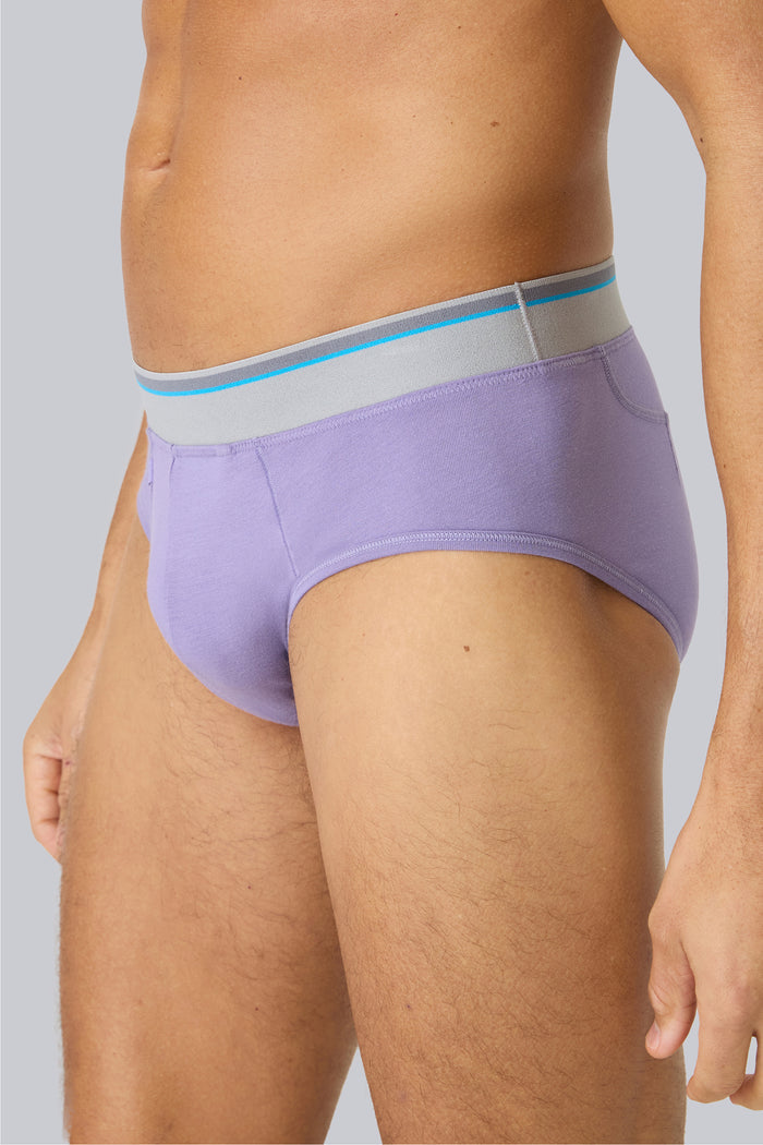 Side view of a man wearing 18 Hour Jersey Brief