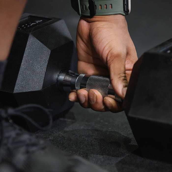 45 LB Rubber Hex Dumbbells