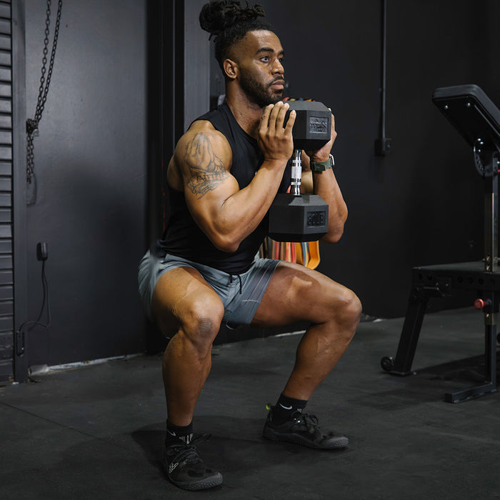 5 LB Rubber Hex Dumbbells
