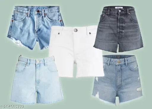 5 Pack of Women's Denim Shorts - Dubai Offers Today