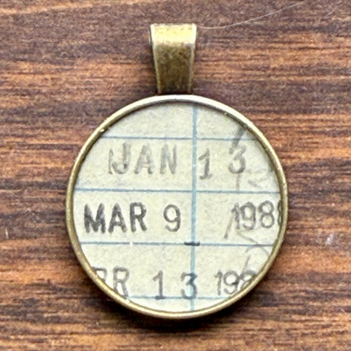 Book Lover Necklace -- Januuary 13 March 9