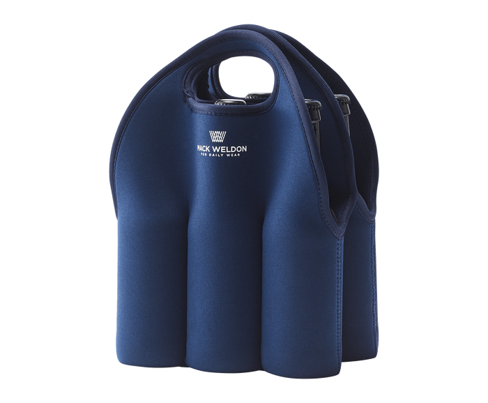True Navy | Side view of 6-Pack Bottle Holder in True Navy