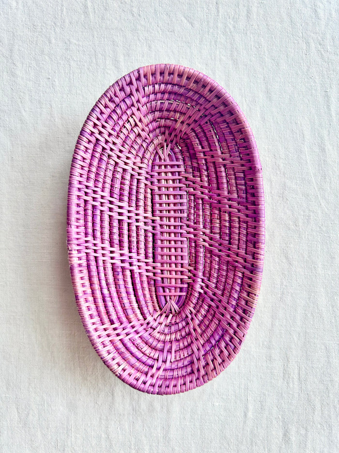 Tissé Oval Basket - 7" - S/4 - Camellia