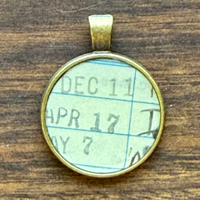 Book Lover Necklace -- December 11 April 17