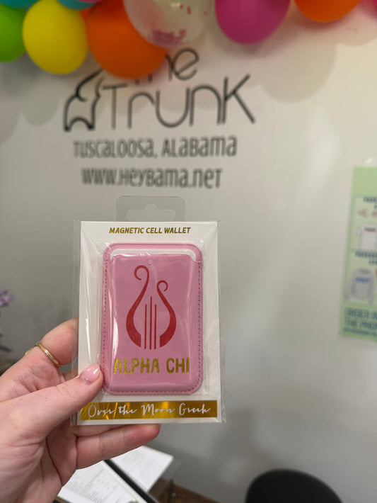 Alpha Chi Omega Magnetic Phone Wallet