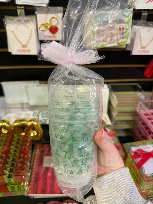 Alpha Gamma Delta All Over Frost Flex Cup Sleeve