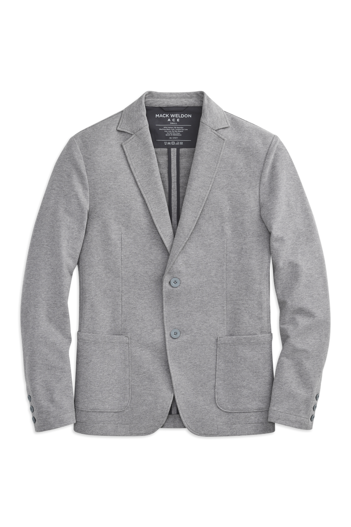 Grey Heather | Front view of ACE Blazer in Grey Heather