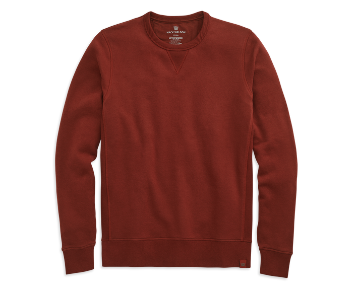 Bramble | Front view of Ace Crew Neck Sweatshirt in Bramble