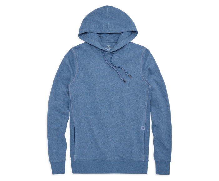 Gulfstream Heather | Front view of Ace Pullover Hooded Sweatshirt in Gulfstream Heather