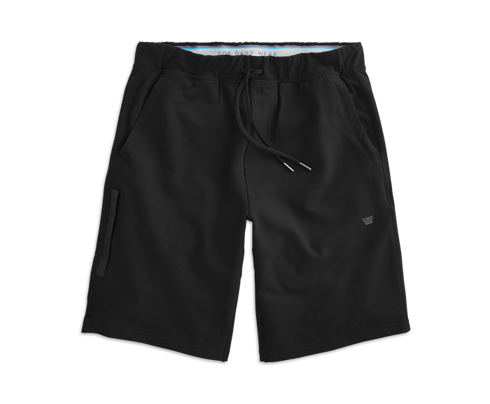True Black | Front view of Ace Sweatshort in True Black