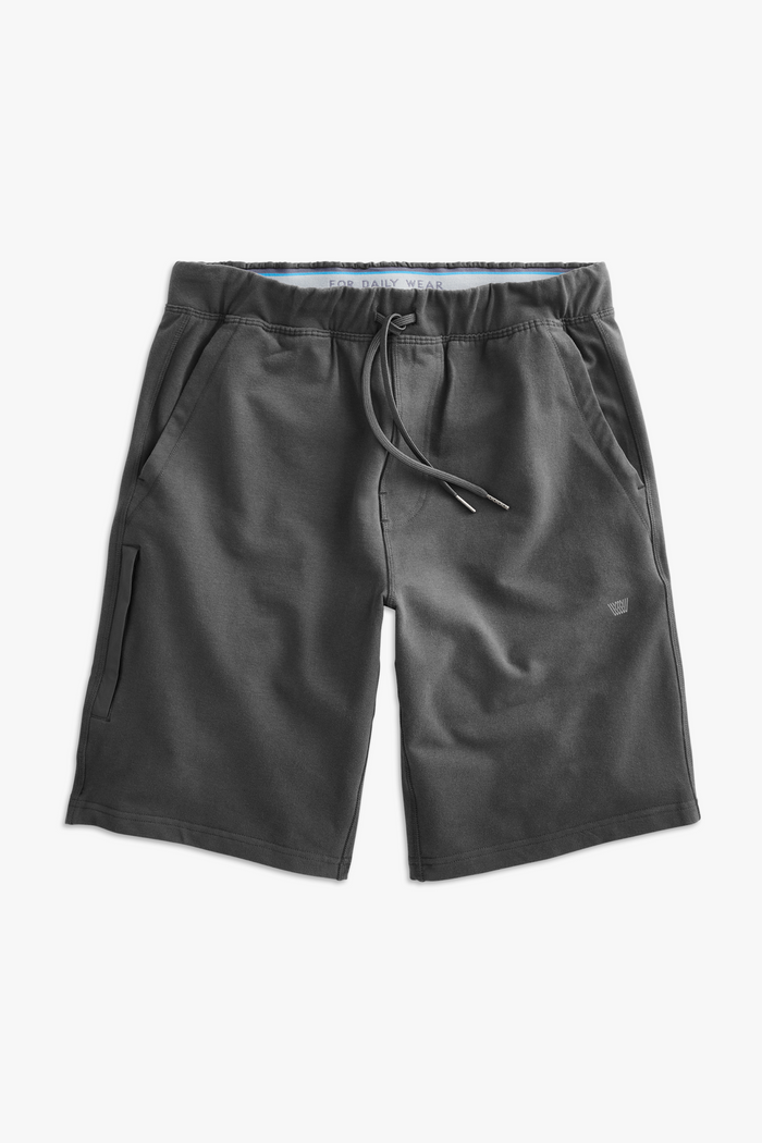 Asphalt | Front view of Ace Sweatshort in Asphalt
