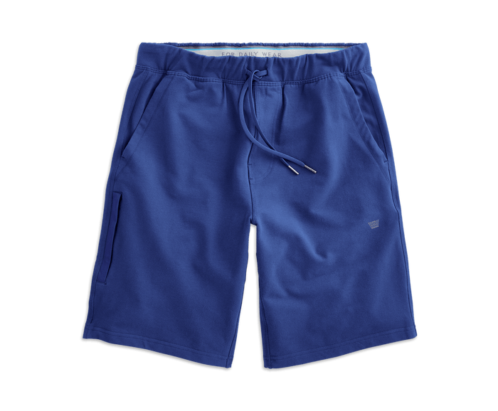 Indigo Dye | Front view of Ace Sweatshort in Indigo Dye