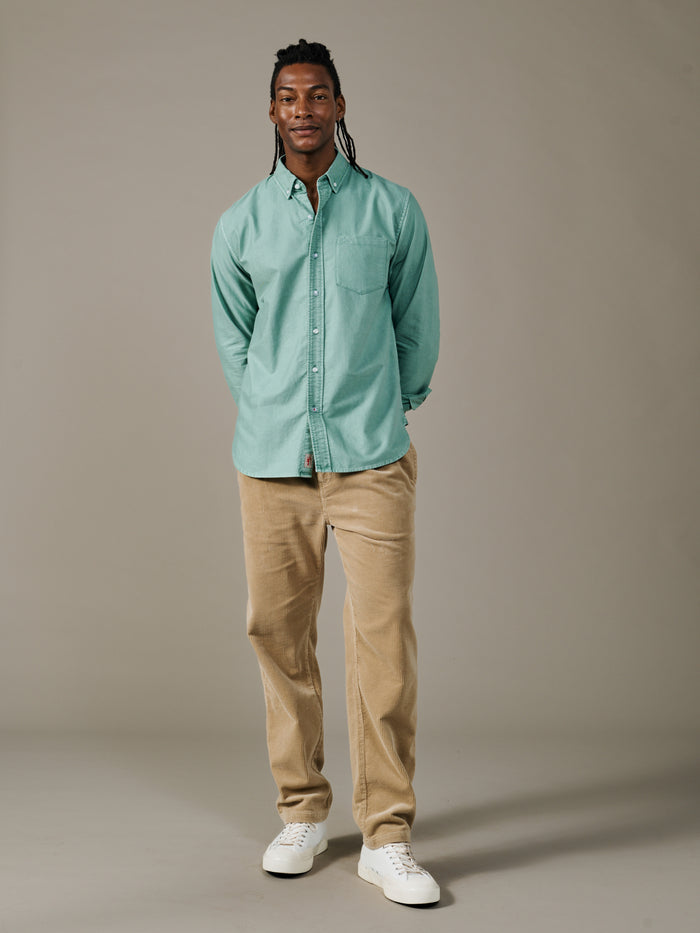 Aubin Light Green Aldridge Oxford Button Down Shirt | Oxford Shirt