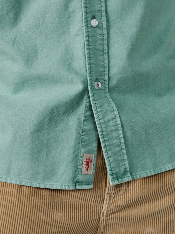 Aubin Light Green Aldridge Oxford Button Down Shirt | Oxford Shirt