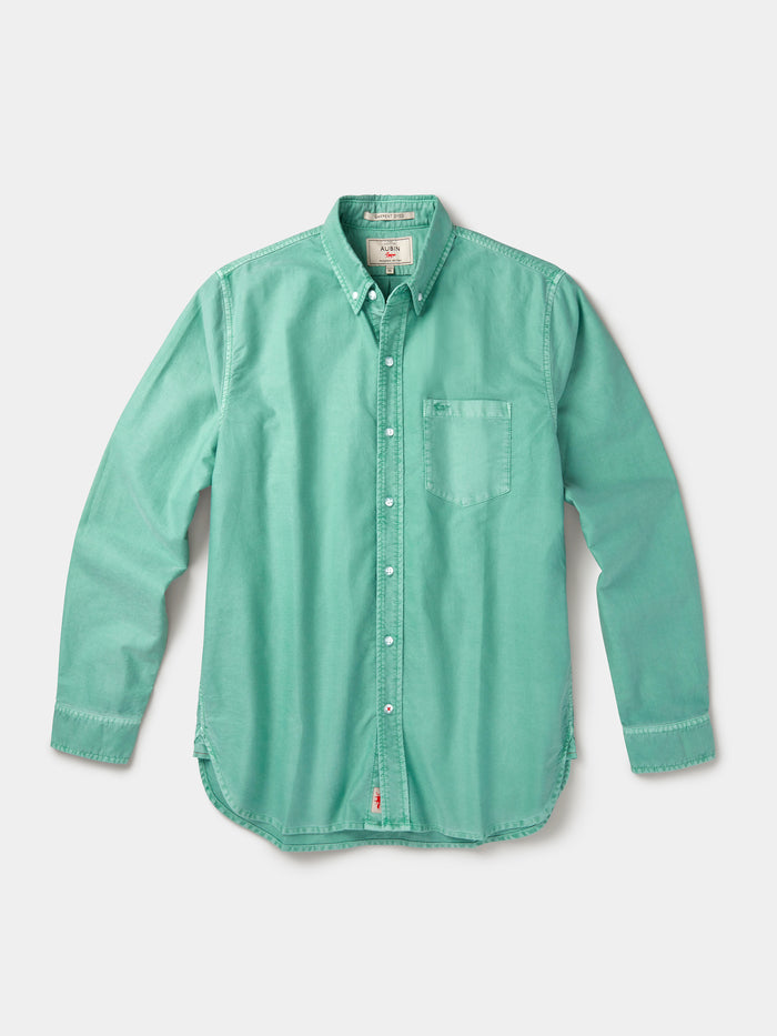 Aubin Light Green Aldridge Oxford Button Down Shirt | Oxford Shirt