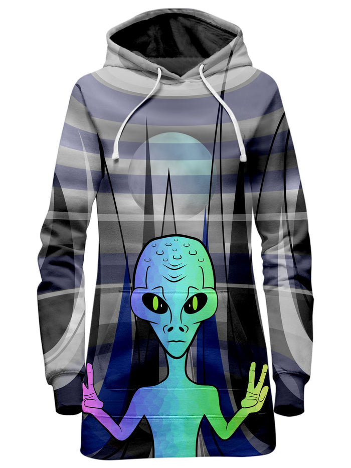 Alien Arrival Hoodie Dress Sartoris Art Epic Hoodie
