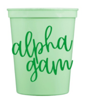 Alpha Gamma Delta Stadium Party Cups