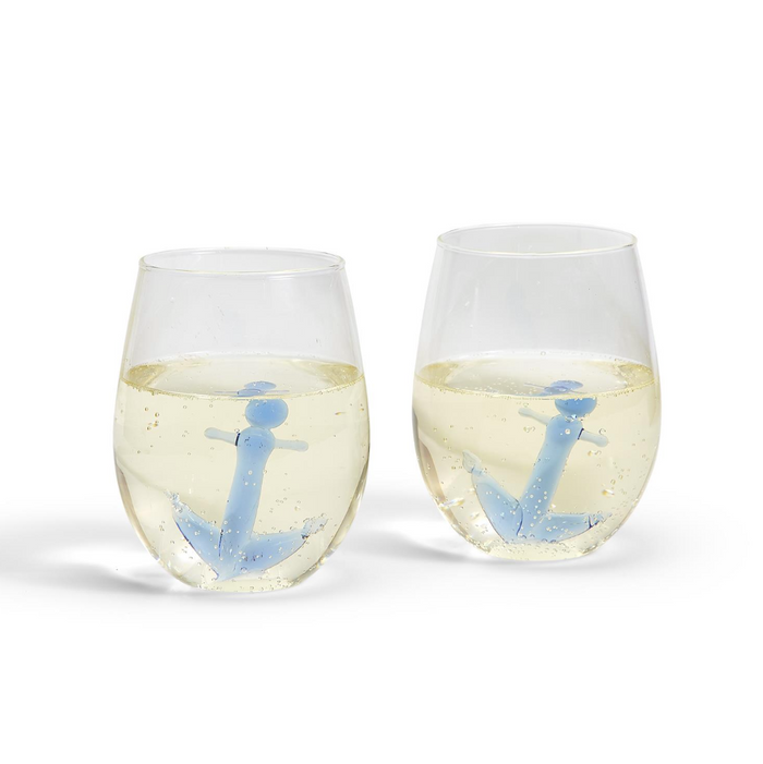 Anchors Stemless Wine Glass
