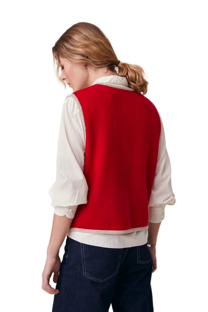 Angele Cardigan No. 232 - Theater Red