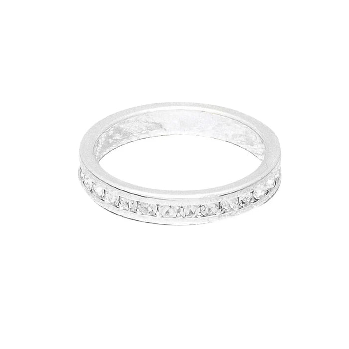 April (Diamond) White Gold Ring | Size 5