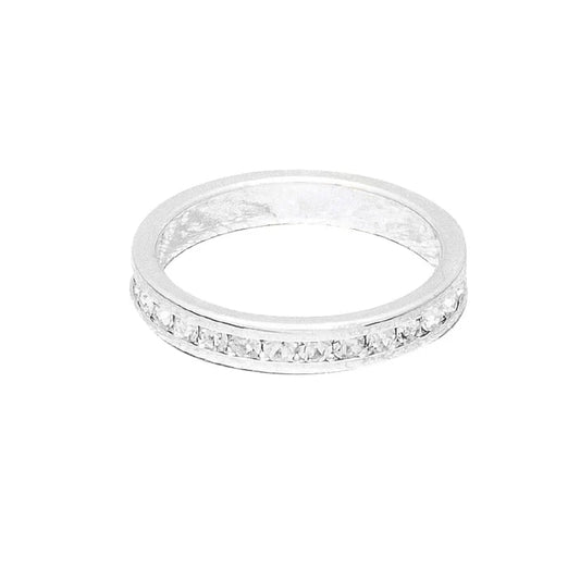 April (Diamond) White Gold Ring | Size 5