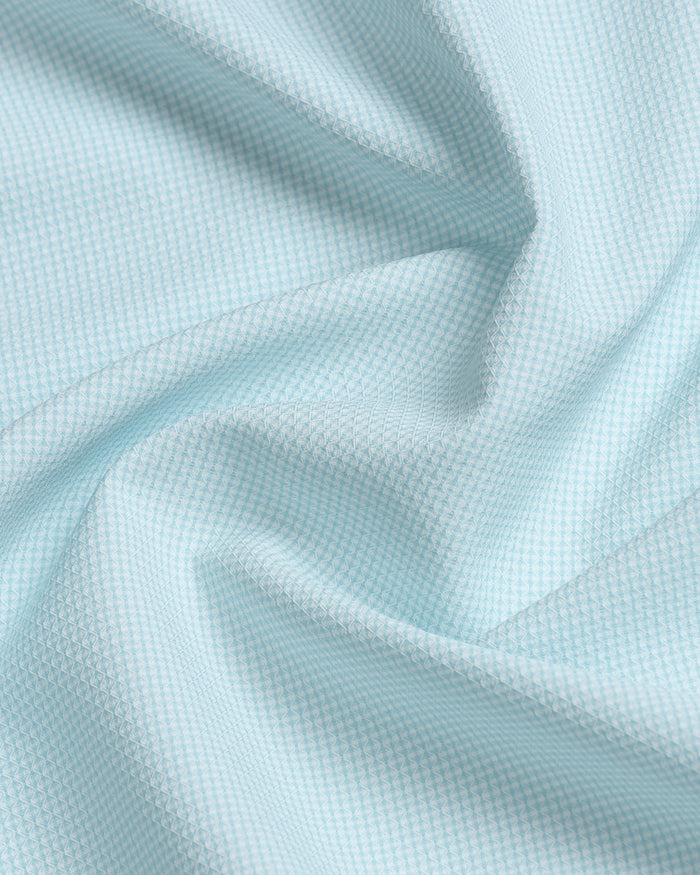 Aqua Non Iron Textured Shirt - Russel