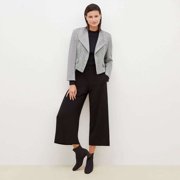Arden Jacket - Wool Herringbone :: Ivory / Black