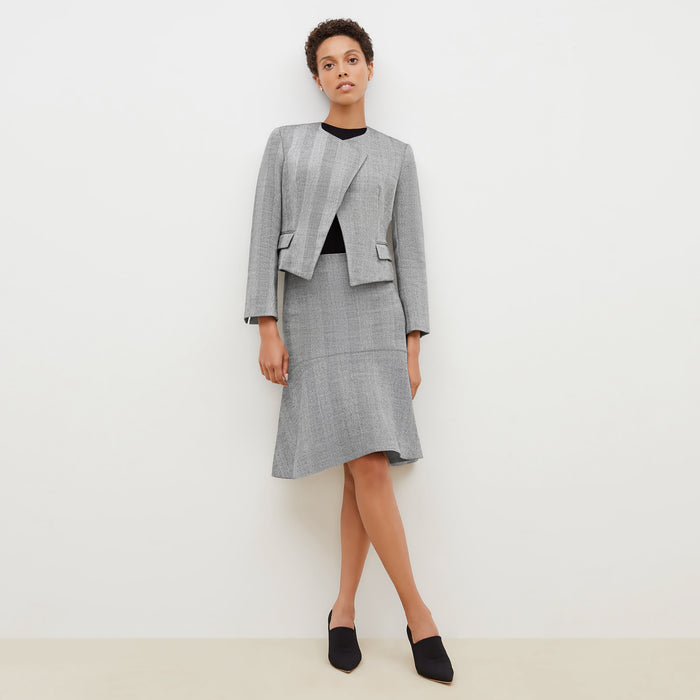 Arden Jacket - Wool Herringbone :: Ivory / Black