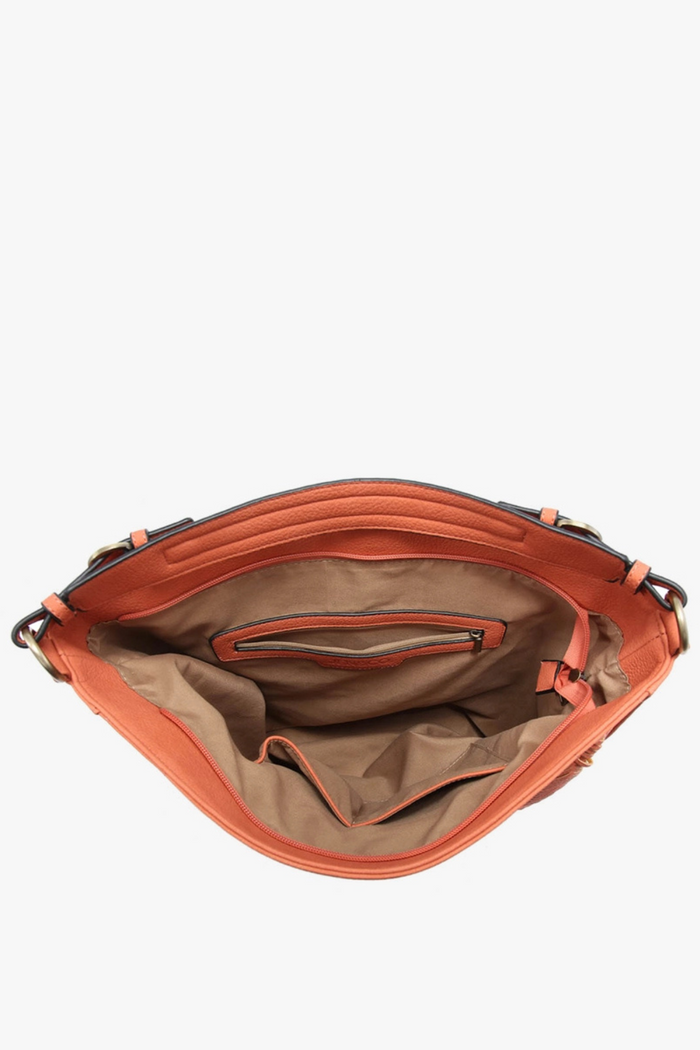 Aris Whipstitch Hobo with Guitar Strap in Black 2