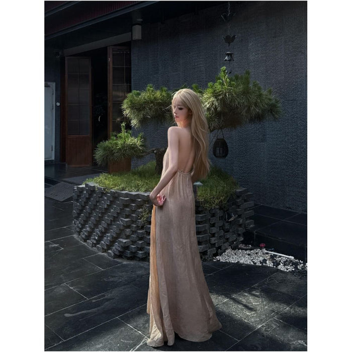 2ND STUDIOS French halter neck dress sexy backless hot girl style new summer 2026 dress for women image 2