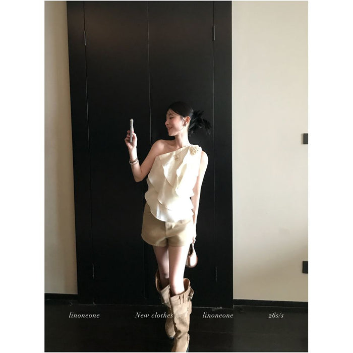 Outfit idea khaki shorts second batch pre order in 15 days / S