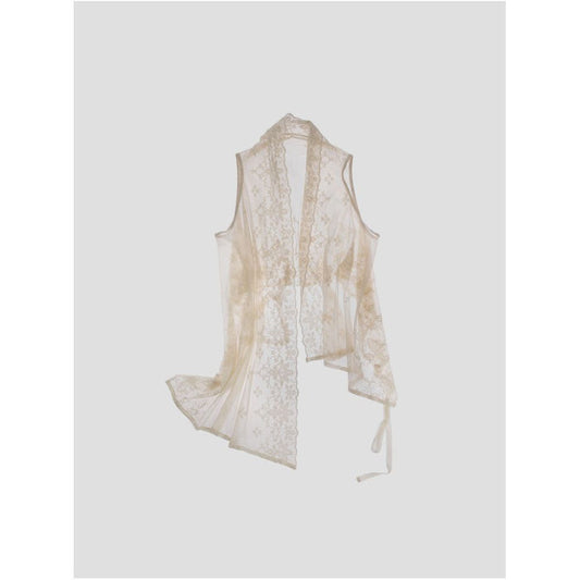 ASAYA7088 – Ethereal Lace Overlay Vest ✨🕊️