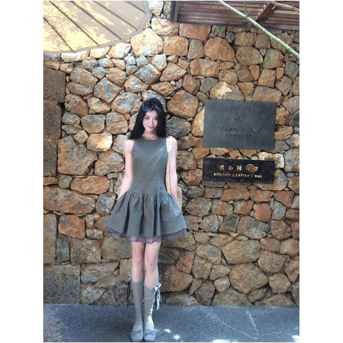 2ND STUDIOS Polka Dot Sleeveless Dress Sweet and Gentle Style New Summer 2026 for Petite Women image 0
