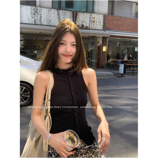 ASAYA7222 – Midnight Muse Knit Tank 🖤✨