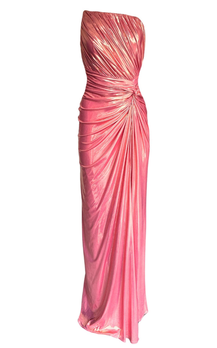 Cult Moda Pink Metallic Cocktail Prom Dress - Runway Catalog