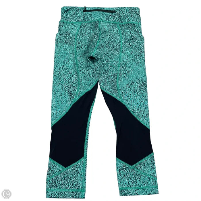 Athletic Leggings Capris By Lululemon In Aqua, Size: S