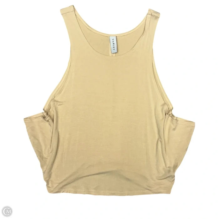 Athletic Tank Top By Varley In Tan, Size: S