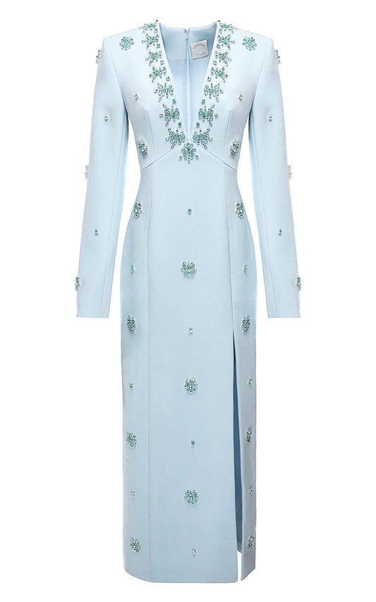 Huishan Zhang Aurore Crystal - Embellished Midi Dress - Runway Catalog