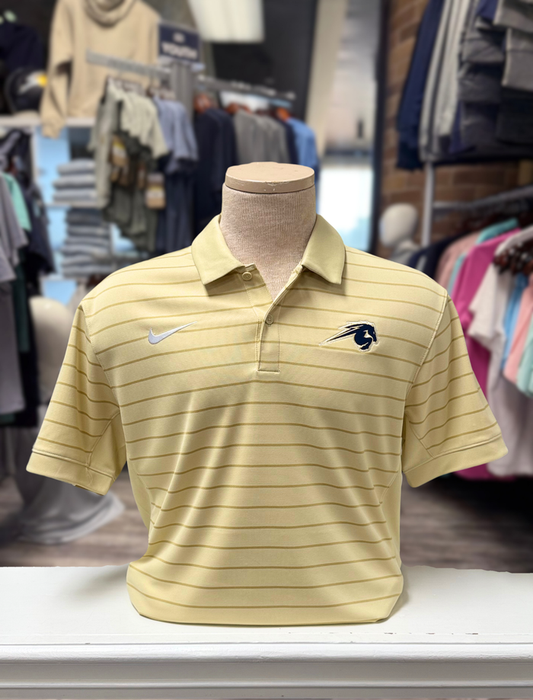 Nike Authentic Collection Coach Stripe Polo, gold, Charger Horse